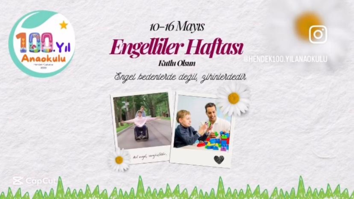 10-16 Mayıs Engelliler Haftası